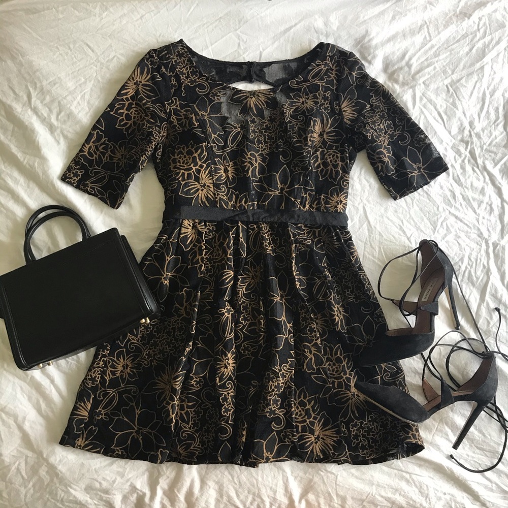 Anthropologie Estella Blooming Burnout Dress
